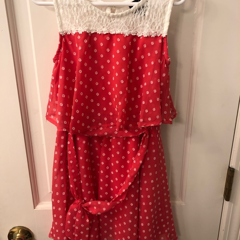 Charming Red Polka Dot Kids Dress